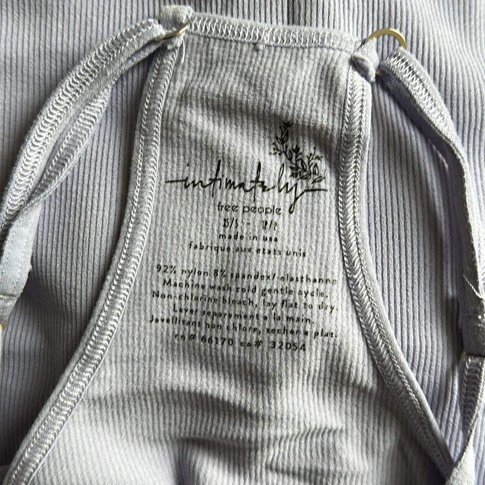 New Intimately Free People Move Along ribbed cutout keyhole dainty bodysuit - Picture 11 of 11